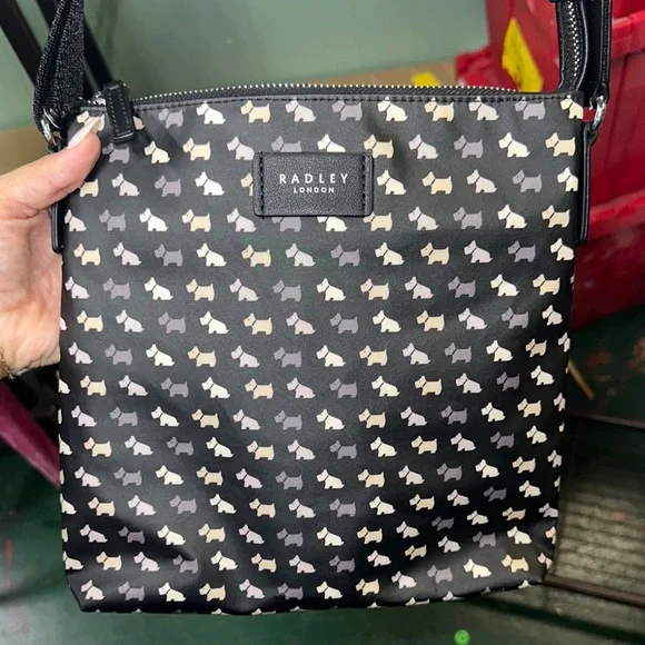 RADLEY LONDON Cream and Black Dog Pattern Backpack Radley Scottie Dog Purses - Etsy main image 3